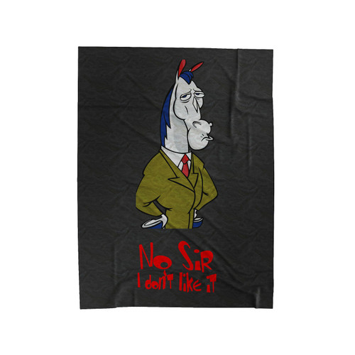 Mr Horse No Sir I Dont Like It Velveteen Blanket