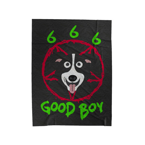 Mr Pickles 666 Good Boy Velveteen Blanket
