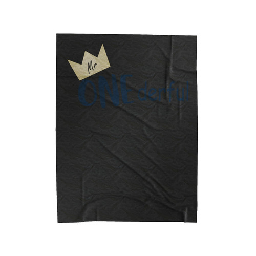 Mr. Onederful Birthday Velveteen Blanket