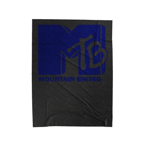 Mtb Mountain Biking Bikers Mountain Bike Downhill Funny Cycling Velveteen Blanket