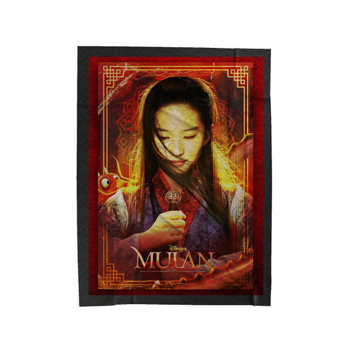 Mulan Disney Movie Cover Velveteen Blanket