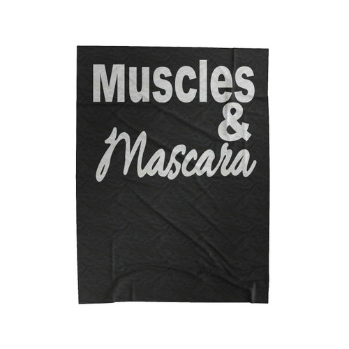 Muscles And Mascara Workout Inspiration Velveteen Blanket