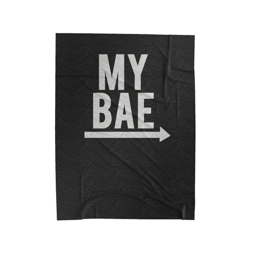 My Bae Couple Velveteen Blanket