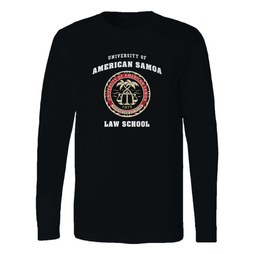 This classic fit university of american samoa law school long sleeve shirt is casually elegant and very comfortable. With fine quality print to make one stand out, it's a perfect fit for every occasion.