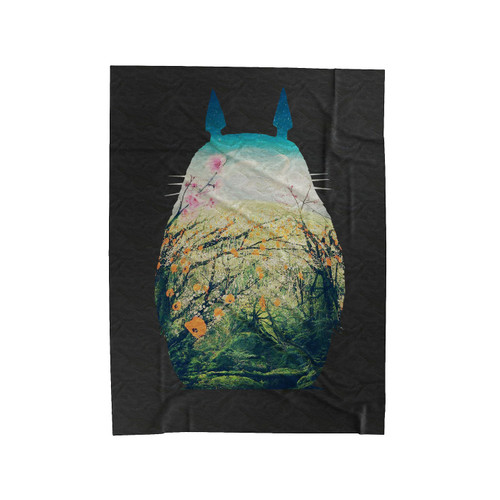 My Neighbor Totoro Flower Velveteen Blanket