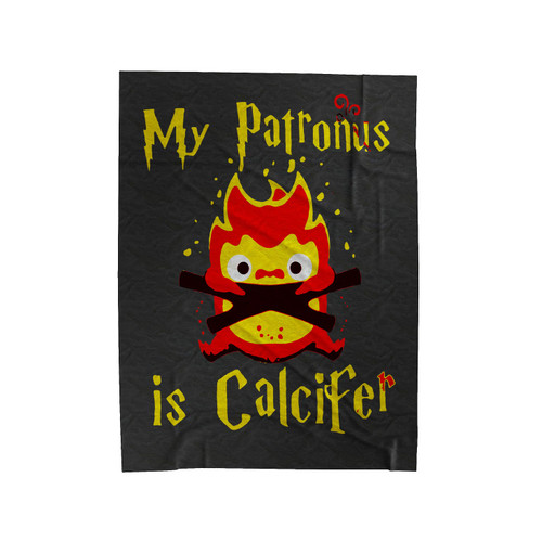 My Patronus Is Calcifer Velveteen Blanket