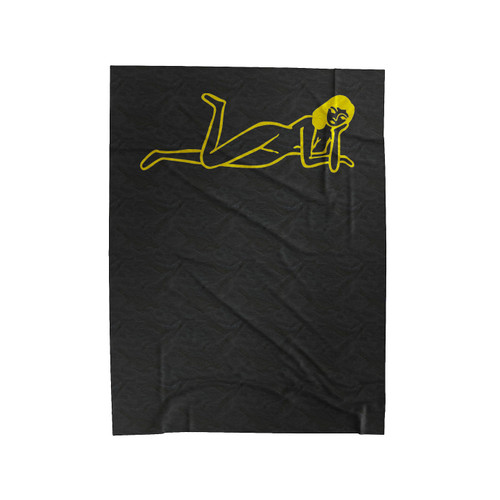 Naked Lady Nude Girl Female Illustration Velveteen Blanket