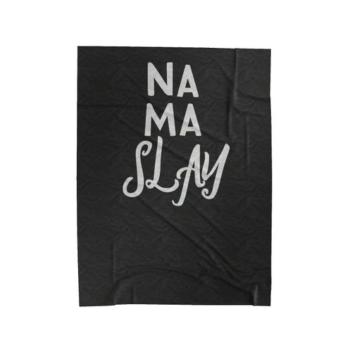 Namaslay Yoga Quote Velveteen Blanket