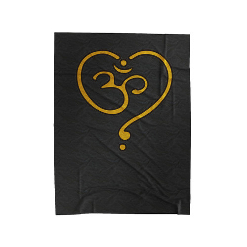 Namaste Heart Velveteen Blanket