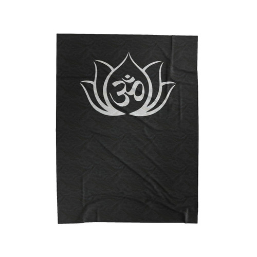Namaste Yoga Yoga Om Lotus Velveteen Blanket