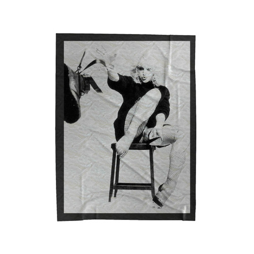 Nancy Spungen Courtney Love Velveteen Blanket