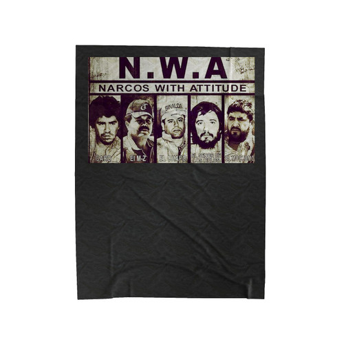 Narcos With Attitudes Velveteen Blanket