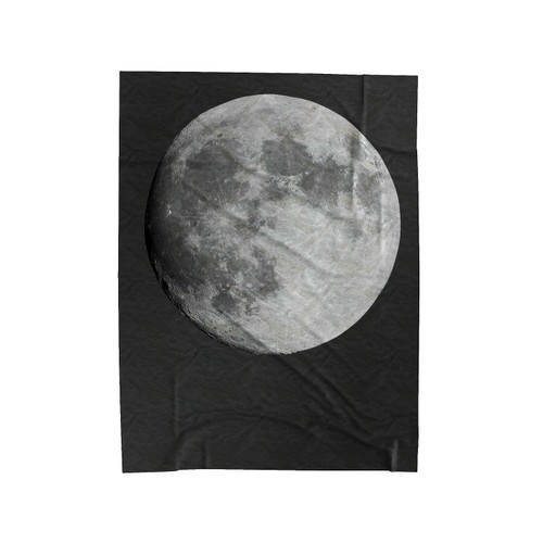 Nasa Graphic Moon Velveteen Blanket