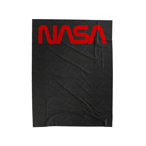 Nasa Worm Logo Velveteen Blanket
