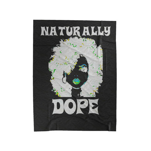 Natrually Dope Natural Hair Natural Eyes Natural Swag Velveteen Blanket
