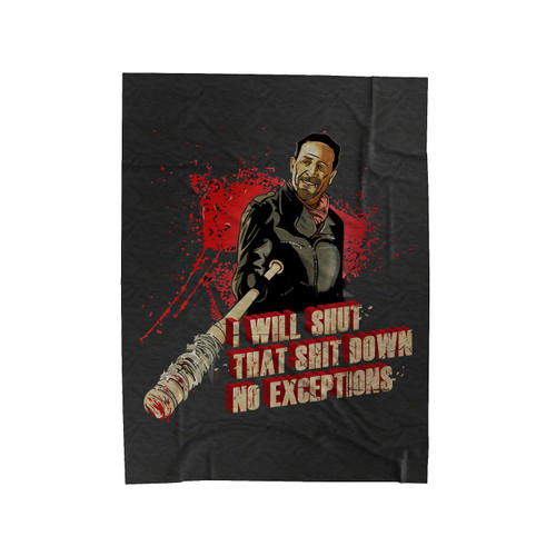 Negan Walking Dead Velveteen Blanket