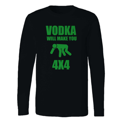 This classic fit vodka will make you 4x4 long sleeve shirt is casually elegant and very comfortable. With fine quality print to make one stand out, it's a perfect fit for every occasion.
