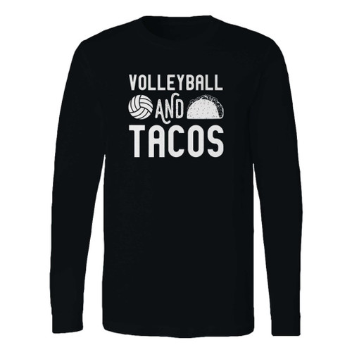 This classic fit volleyball and tacos long sleeve shirt is casually elegant and very comfortable. With fine quality print to make one stand out, it's a perfect fit for every occasion.