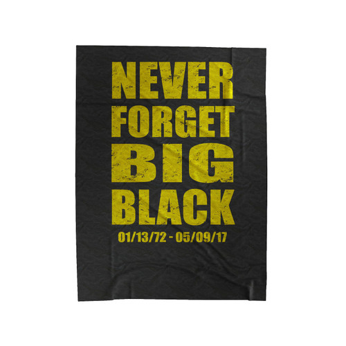 Never Forget Big Black Christopher Boykin Rip Rob & Big Velveteen Blanket