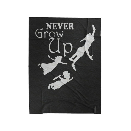 Never Grow Up Peter Pan Walt Disney Velveteen Blanket