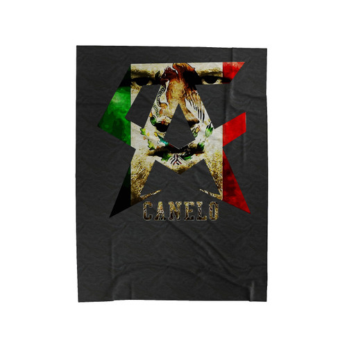New Canelo Alvarez Boxing Logo Velveteen Blanket