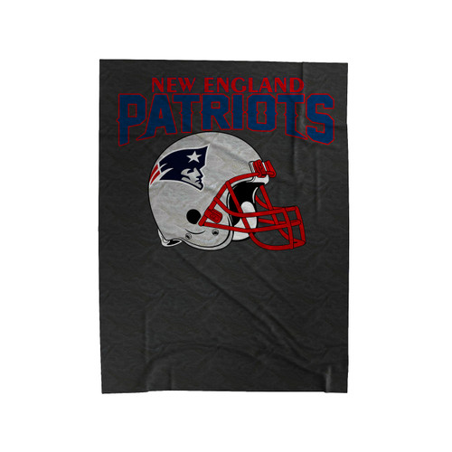 New England Patriots Helmet Velveteen Blanket