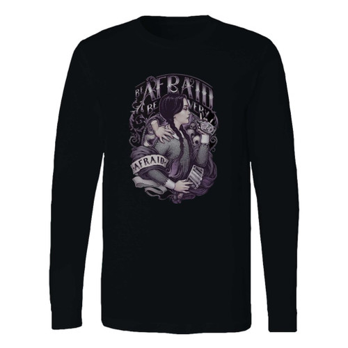 This classic fit wednesday addams art long sleeve shirt is casually elegant and very comfortable. With fine quality print to make one stand out, it's a perfect fit for every occasion.