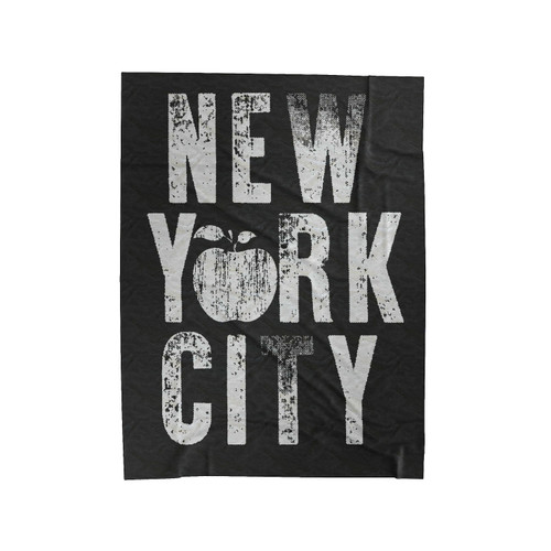 New York City The Big Apple Velveteen Blanket
