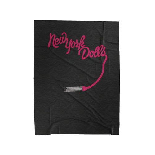 New York Dolls Lipstick Velveteen Blanket