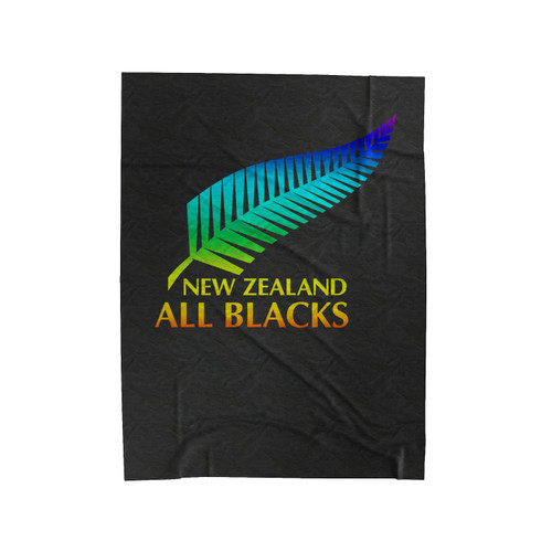 New Zealand All Blacks National Rugby Logo Velveteen Blanket