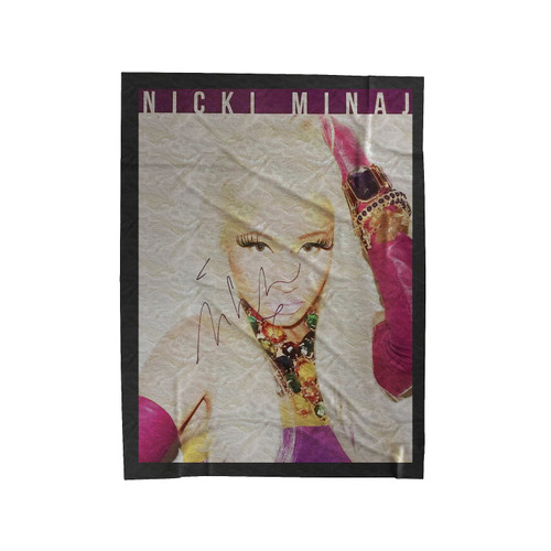 Nicki Minaj Signed Velveteen Blanket