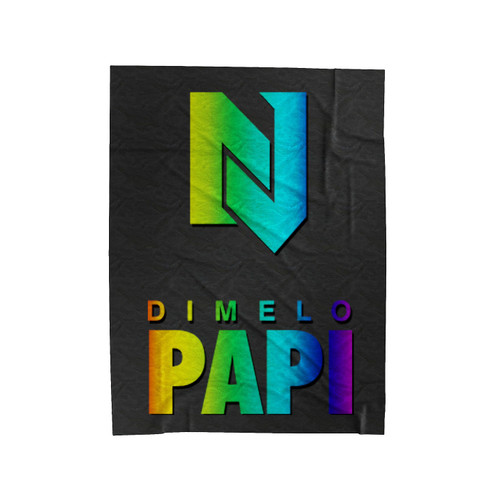 Nicky Jam Dimelo Papi Logo Velveteen Blanket