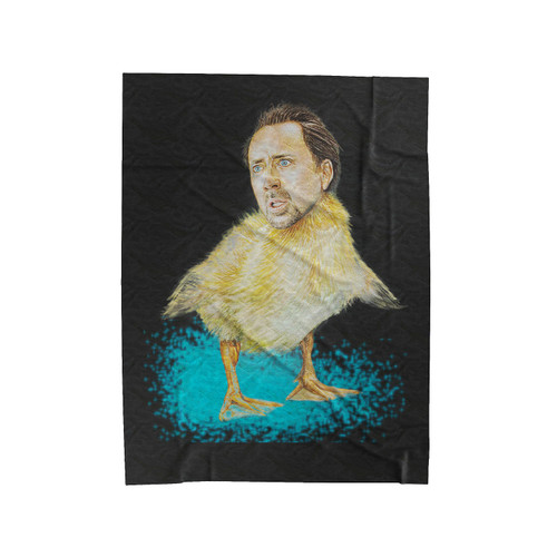 Nicolas Cage Duckling Velveteen Blanket