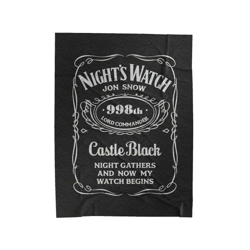 Night Watch Jon Snow Game Of Thrones Velveteen Blanket