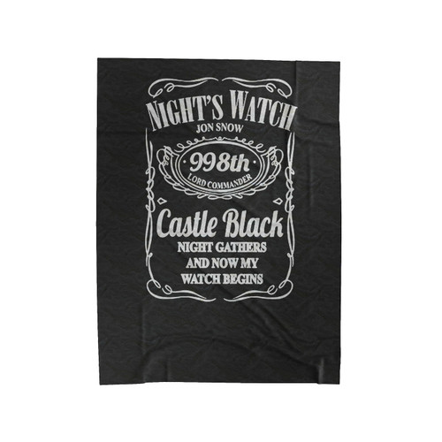 Night's Watch Jon Snow Game Of Thrones Inspired Velveteen Blanket