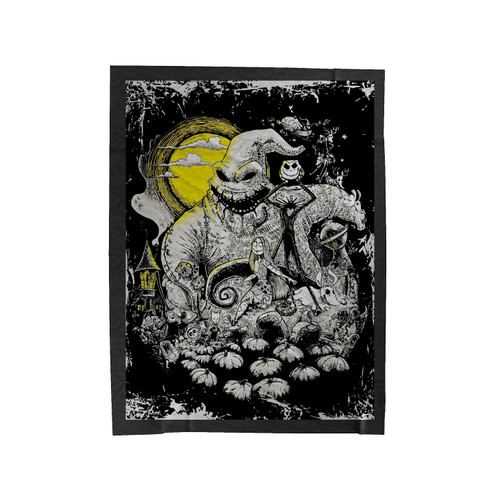 Nightmare Before Christmas Halloween Velveteen Blanket