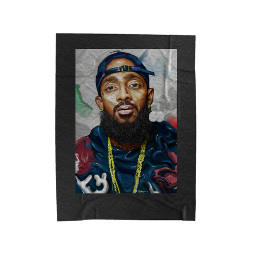 Nipsey Hussle Art Print By Kegya Velveteen Blanket