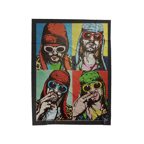 Nirvana Pop Art Kurt Cobain Velveteen Blanket