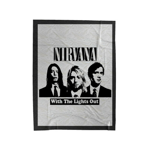 Nirvana With The Lights Out Velveteen Blanket