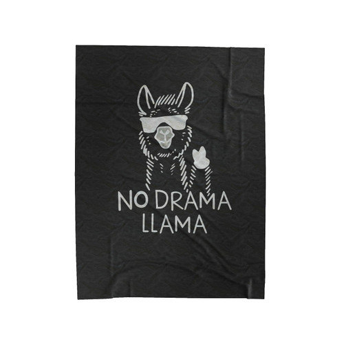 No Drama Llama Velveteen Blanket
