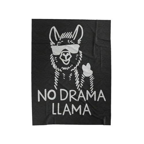 No Drama Llama Funny 2 Velveteen Blanket