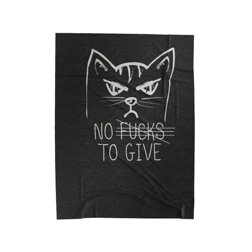 No Fucks To Give Velveteen Blanket