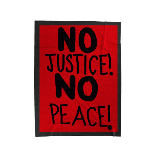 No Justice No Peace 2 Velveteen Blanket