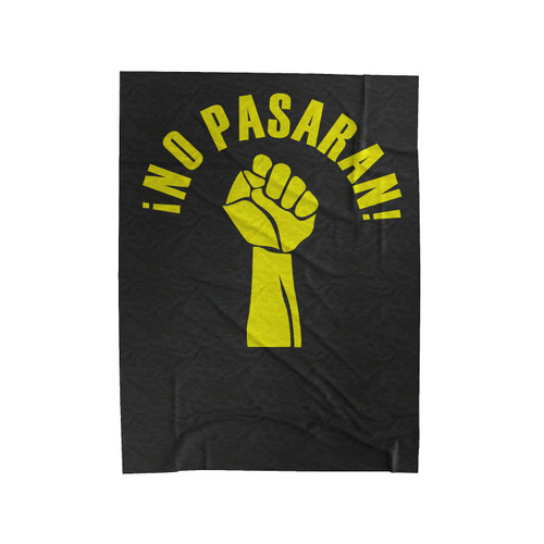 No Pasaran! They Shall Not Pass Velveteen Blanket