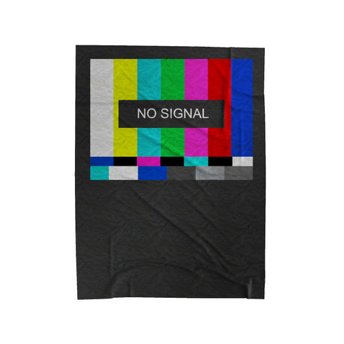 No Signal Retro Vintage Television Movie Tv Show Velveteen Blanket
