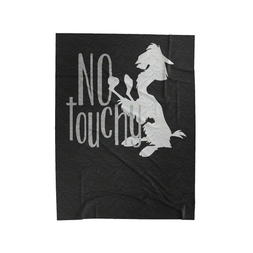 No Touchy Llama Velveteen Blanket