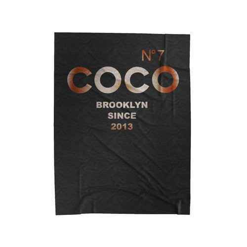 No7 Coco Brooklyn Inspired Logo Velveteen Blanket