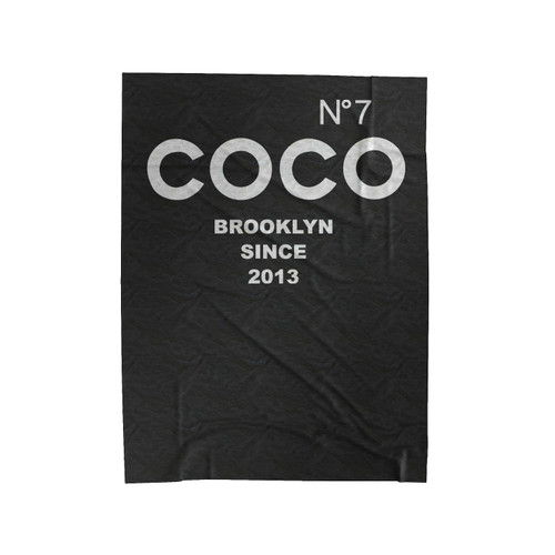 No7 Coco Brooklyn Inspired Logo Parody Velveteen Blanket