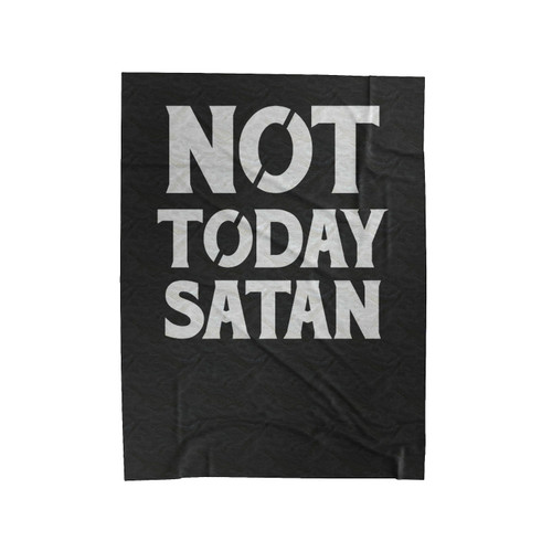 Not Today Satan Bianca Del Rio Rupaul Rpdr Drag Queen Genderqueer Velveteen Blanket