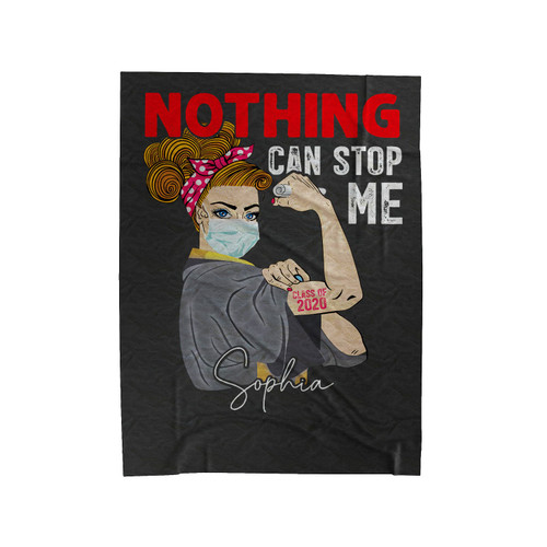 Nothing Can Stop Me Velveteen Blanket